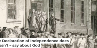 A Croome & Brightly engraving shows John Nixon reading the Declaration of Independence after its passage in Philadelphia. From The New York Public Library via Wikimedia Commons